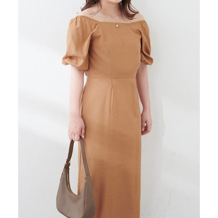 【natural couture】〈ako〉綿麻パフ袖ワンピース | NICE CLAUP / OLIVE des OLIVE　OUTLET | 詳細画像19 