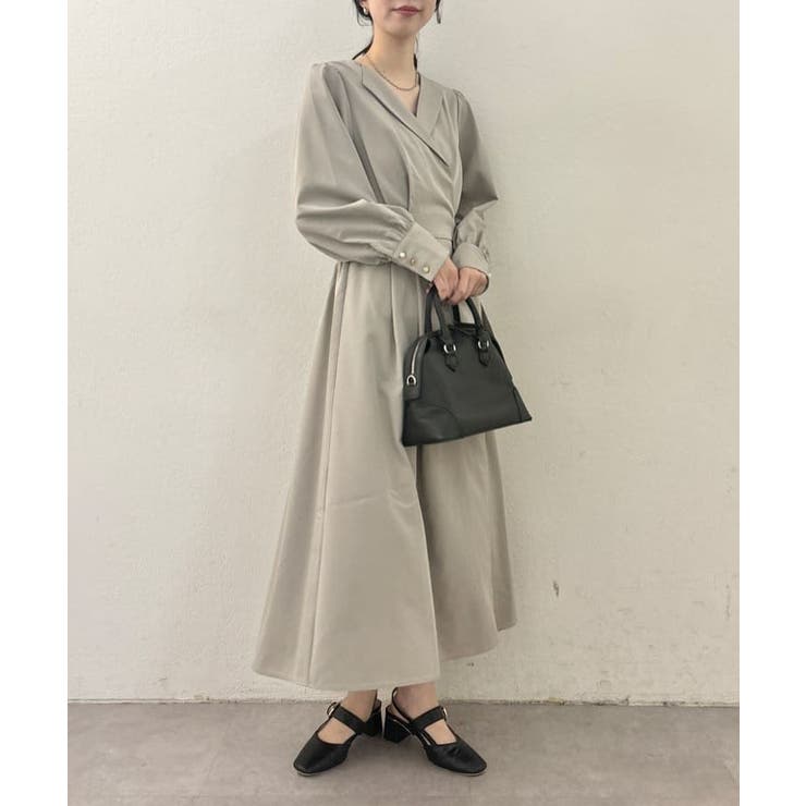 【natural couture】オープンネックレディワンピース | NICE CLAUP / OLIVE des OLIVE　OUTLET | 詳細画像2 