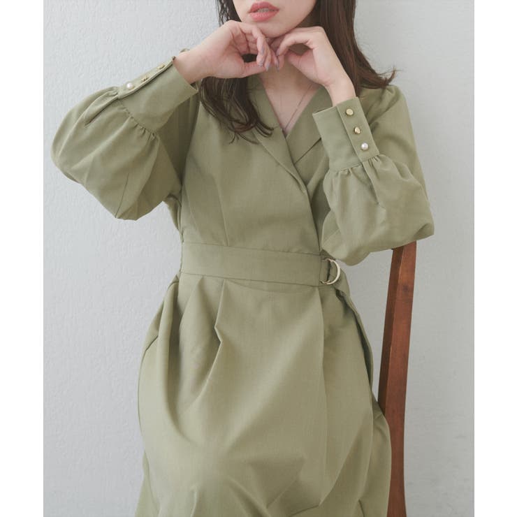 【natural couture】オープンネックレディワンピース | NICE CLAUP / OLIVE des OLIVE　OUTLET | 詳細画像30 