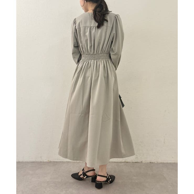 【natural couture】オープンネックレディワンピース | NICE CLAUP / OLIVE des OLIVE　OUTLET | 詳細画像3 