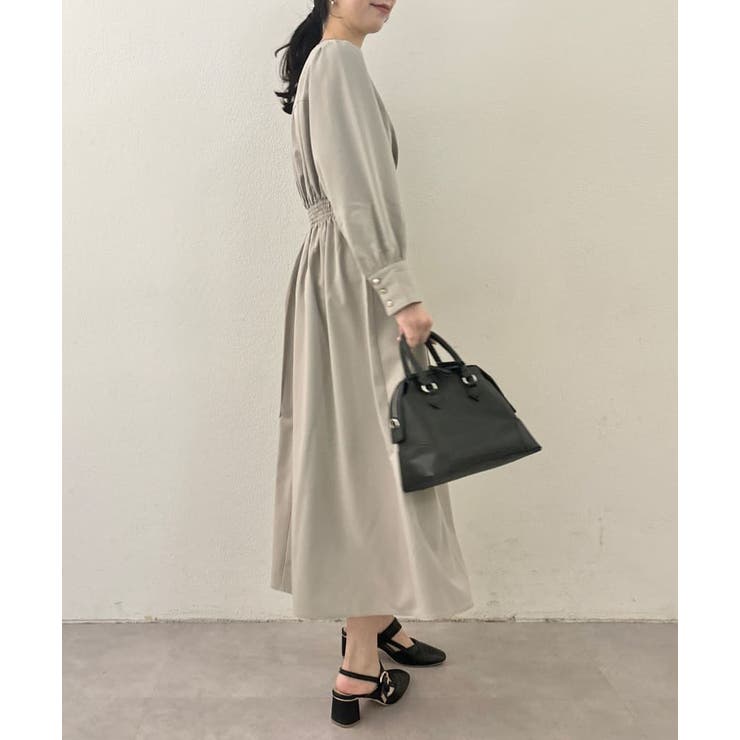 【natural couture】オープンネックレディワンピース | NICE CLAUP / OLIVE des OLIVE　OUTLET | 詳細画像4 