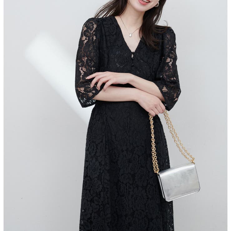 レトロレースワンピース[品番：NCLW0016316]｜NICE CLAUP / OLIVE des