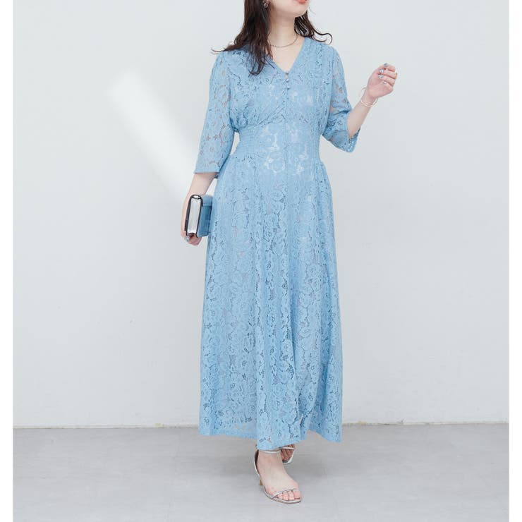 レトロレースワンピース[品番：NCLW0016316]｜NICE CLAUP