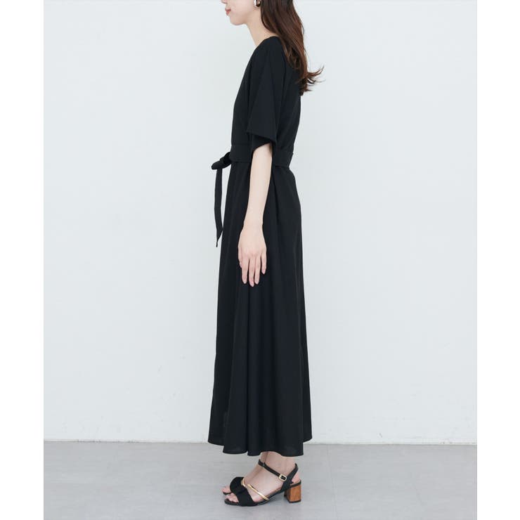 【natural couture】選べる袖丈前後2WAYベルト付きワンピース | NICE CLAUP / OLIVE des OLIVE　OUTLET | 詳細画像19 