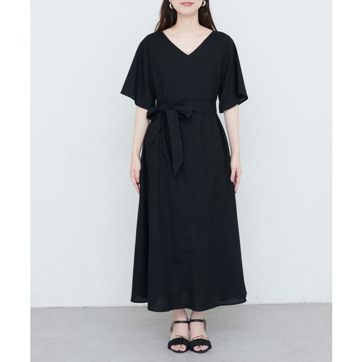 【natural couture】選べる袖丈前後2WAYベルト付きワンピース | NICE CLAUP / OLIVE des OLIVE　OUTLET | 詳細画像23 