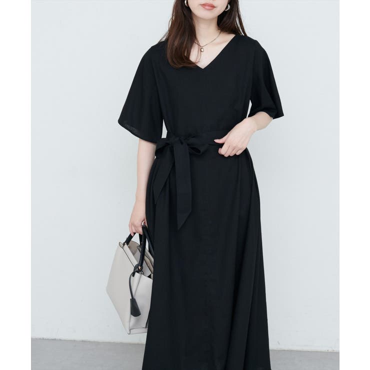 【natural couture】選べる袖丈前後2WAYベルト付きワンピース | NICE CLAUP / OLIVE des OLIVE　OUTLET | 詳細画像24 