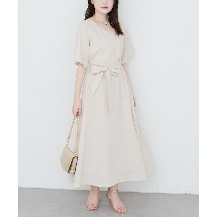 【natural couture】選べる袖丈前後2WAYベルト付きワンピース | NICE CLAUP / OLIVE des OLIVE　OUTLET | 詳細画像46 