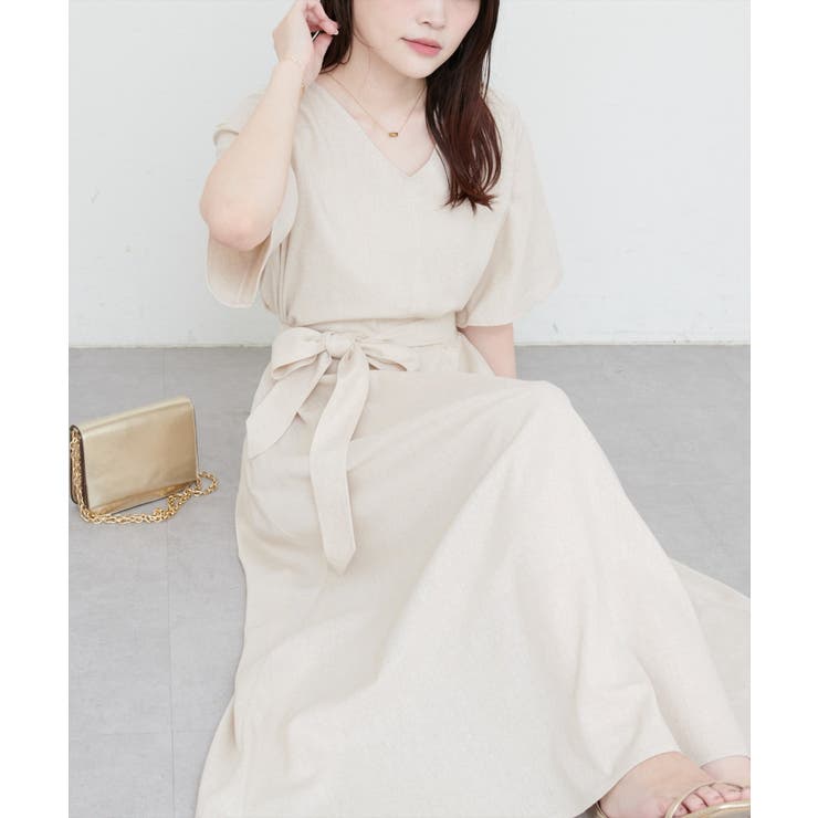 【natural couture】選べる袖丈前後2WAYベルト付きワンピース | NICE CLAUP / OLIVE des OLIVE　OUTLET | 詳細画像48 