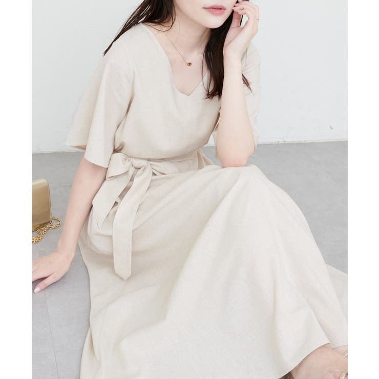 【natural couture】選べる袖丈前後2WAYベルト付きワンピース | NICE CLAUP / OLIVE des OLIVE　OUTLET | 詳細画像49 