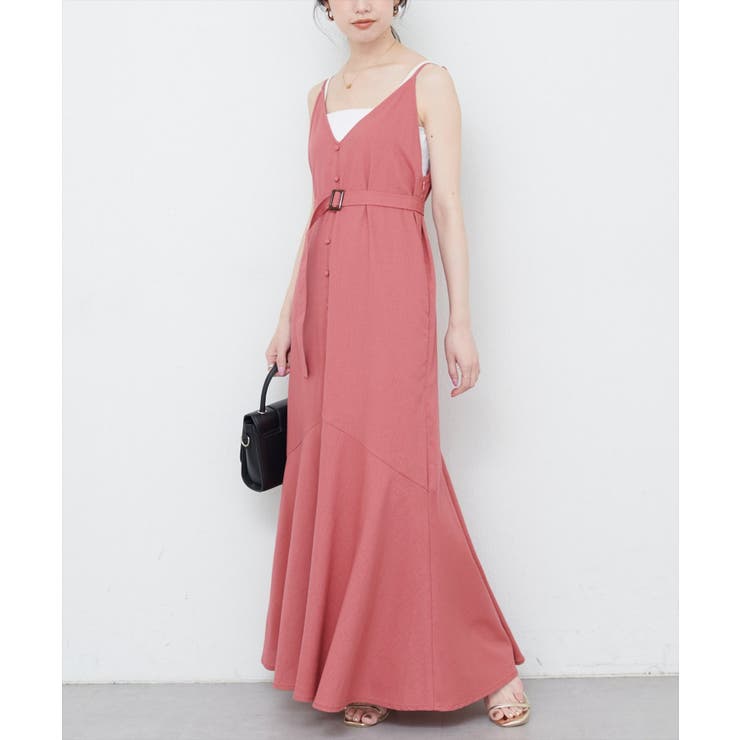 【natural couture】前後2WAYフレアヘムキャミワンピース | NICE CLAUP / OLIVE des OLIVE　OUTLET | 詳細画像2 