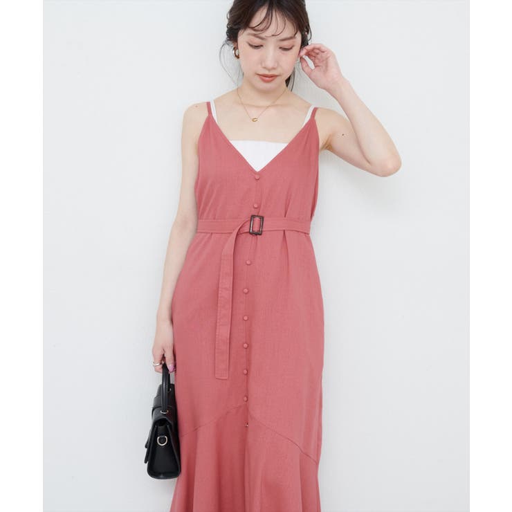 【natural couture】前後2WAYフレアヘムキャミワンピース | NICE CLAUP / OLIVE des OLIVE　OUTLET | 詳細画像3 