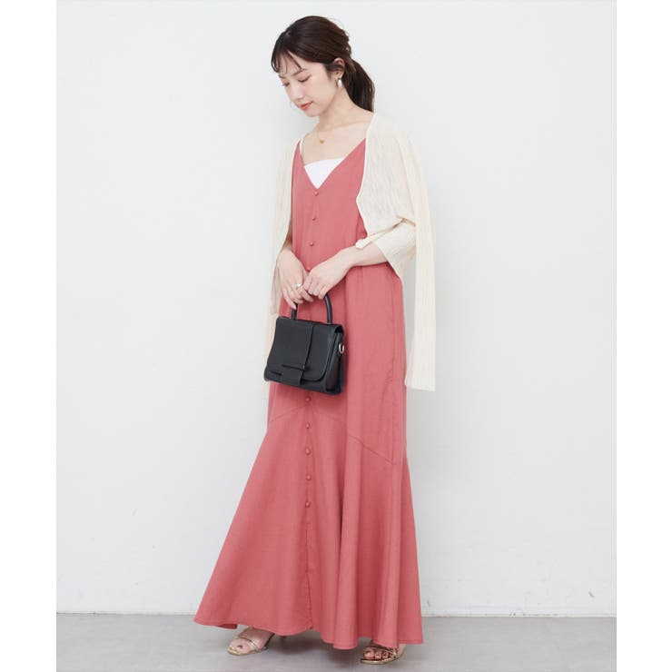 【natural couture】前後2WAYフレアヘムキャミワンピース | NICE CLAUP / OLIVE des OLIVE　OUTLET | 詳細画像4 