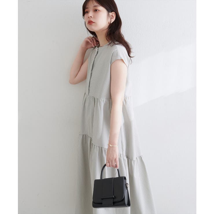【natural couture】【WEB限定】ノースリティアードワンピース | NICE CLAUP / OLIVE des OLIVE　OUTLET | 詳細画像9 