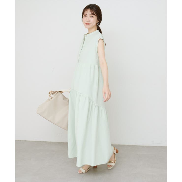 ミント | 【natural couture】【WEB限定】ノースリティアードワンピース | NICE CLAUP / OLIVE des OLIVE　OUTLET