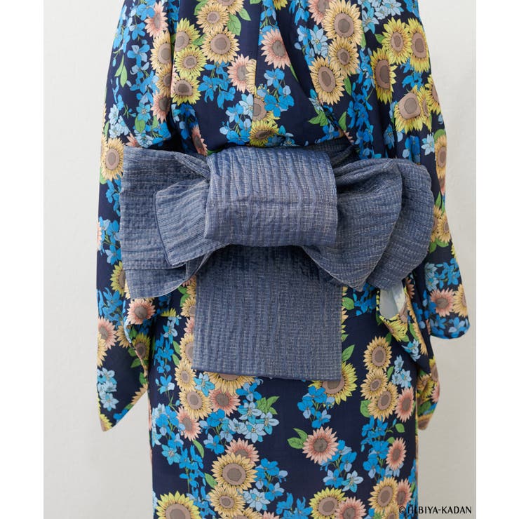 ネイビー | 【natural couture】ラメしわ兵児帯 | NICE CLAUP / OLIVE des OLIVE　OUTLET