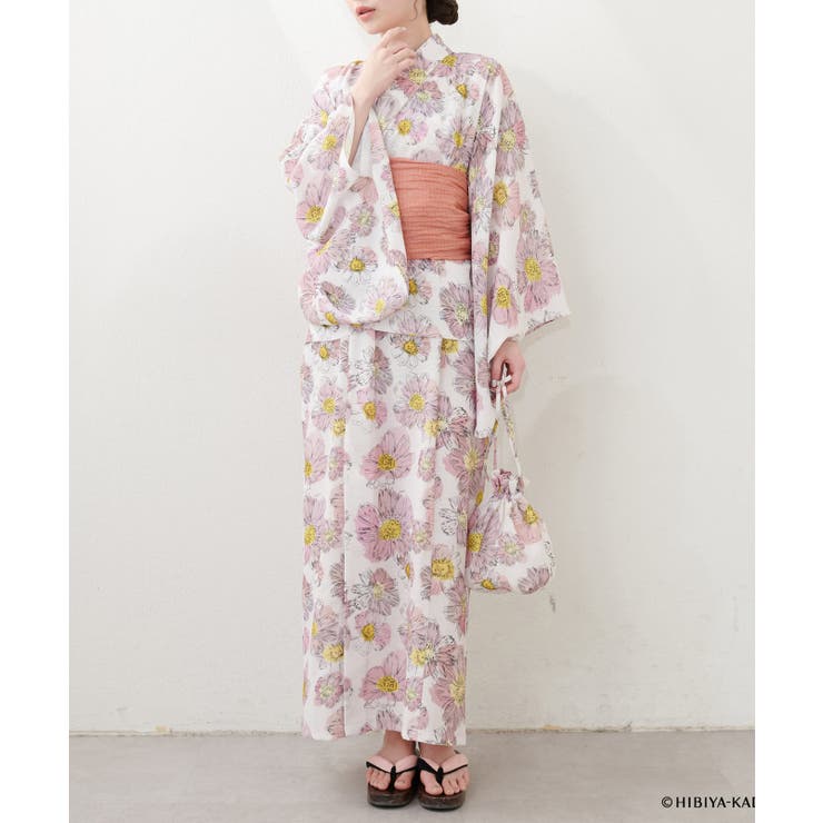 【日比谷花壇コラボ】オリジナル2way浴衣ワンピースセット | NICE CLAUP / OLIVE des OLIVE　OUTLET | 詳細画像2 