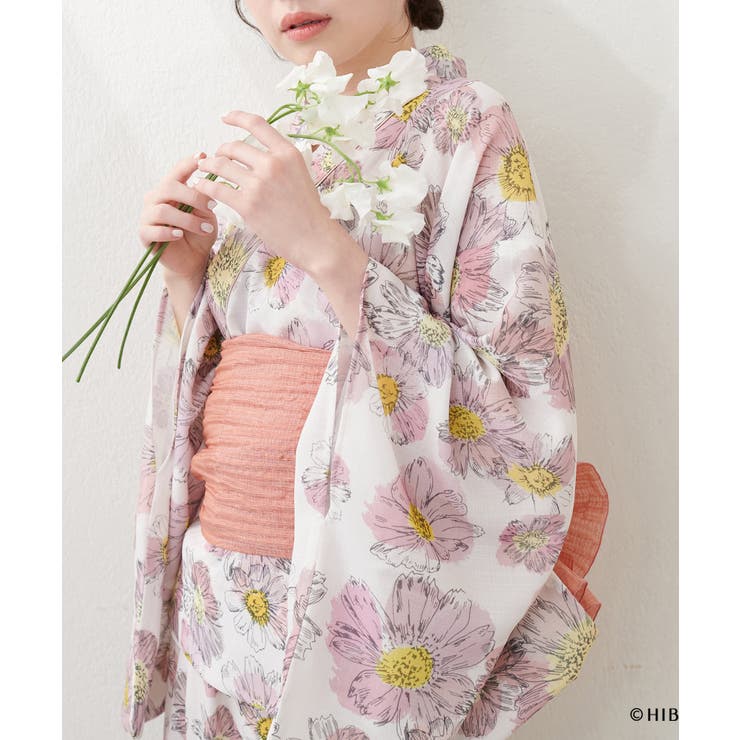 【日比谷花壇コラボ】オリジナル2way浴衣ワンピースセット | NICE CLAUP / OLIVE des OLIVE　OUTLET | 詳細画像4 