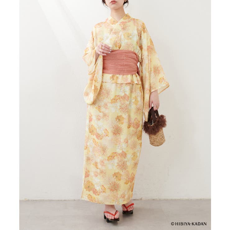 【natural couture】【日比谷花壇コラボ】すぽんちょ浴衣 | NICE CLAUP / OLIVE des OLIVE　OUTLET | 詳細画像2 