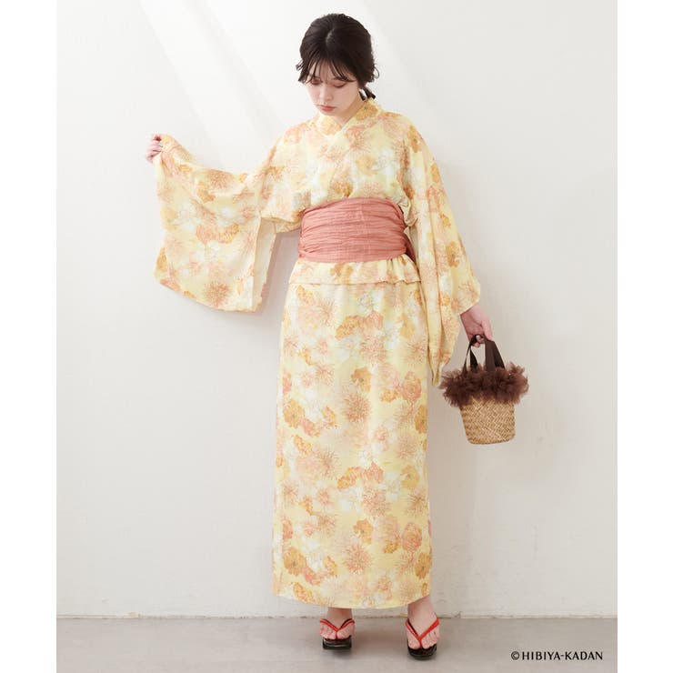 【natural couture】【日比谷花壇コラボ】すぽんちょ浴衣 | NICE CLAUP / OLIVE des OLIVE　OUTLET | 詳細画像6 
