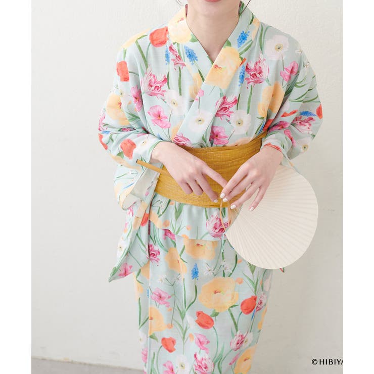 【natural couture】【日比谷花壇コラボ】すぽんちょ浴衣 | NICE CLAUP / OLIVE des OLIVE　OUTLET | 詳細画像8 