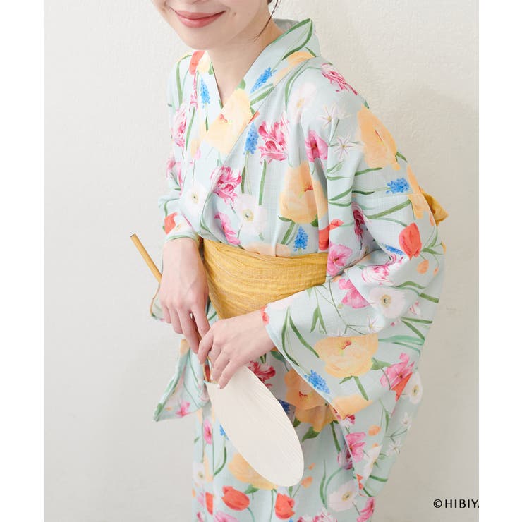 【natural couture】【日比谷花壇コラボ】すぽんちょ浴衣 | NICE CLAUP / OLIVE des OLIVE　OUTLET | 詳細画像9 