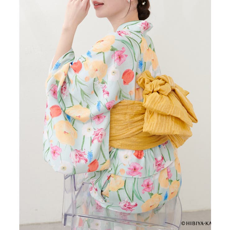 【natural couture】【日比谷花壇コラボ】すぽんちょ浴衣 | NICE CLAUP / OLIVE des OLIVE　OUTLET | 詳細画像10 