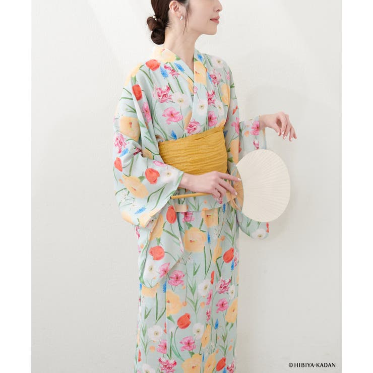 【natural couture】【日比谷花壇コラボ】すぽんちょ浴衣 | NICE CLAUP / OLIVE des OLIVE　OUTLET | 詳細画像11 