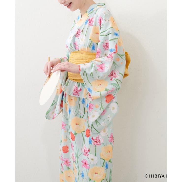 【natural couture】【日比谷花壇コラボ】すぽんちょ浴衣 | NICE CLAUP / OLIVE des OLIVE　OUTLET | 詳細画像13 