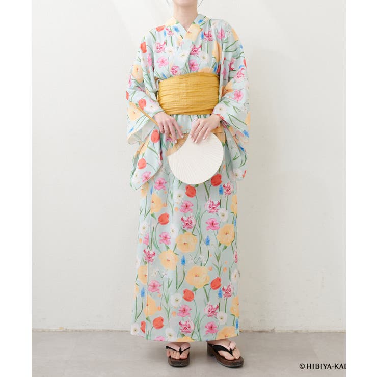 【natural couture】【日比谷花壇コラボ】すぽんちょ浴衣 | NICE CLAUP / OLIVE des OLIVE　OUTLET | 詳細画像14 