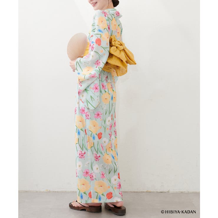 【natural couture】【日比谷花壇コラボ】すぽんちょ浴衣 | NICE CLAUP / OLIVE des OLIVE　OUTLET | 詳細画像15 