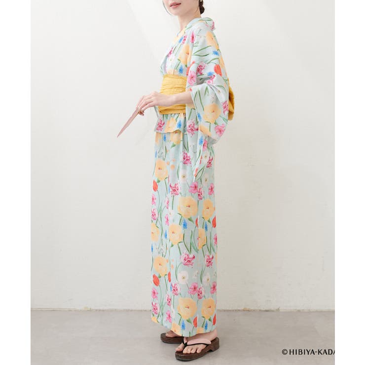 【natural couture】【日比谷花壇コラボ】すぽんちょ浴衣 | NICE CLAUP / OLIVE des OLIVE　OUTLET | 詳細画像16 
