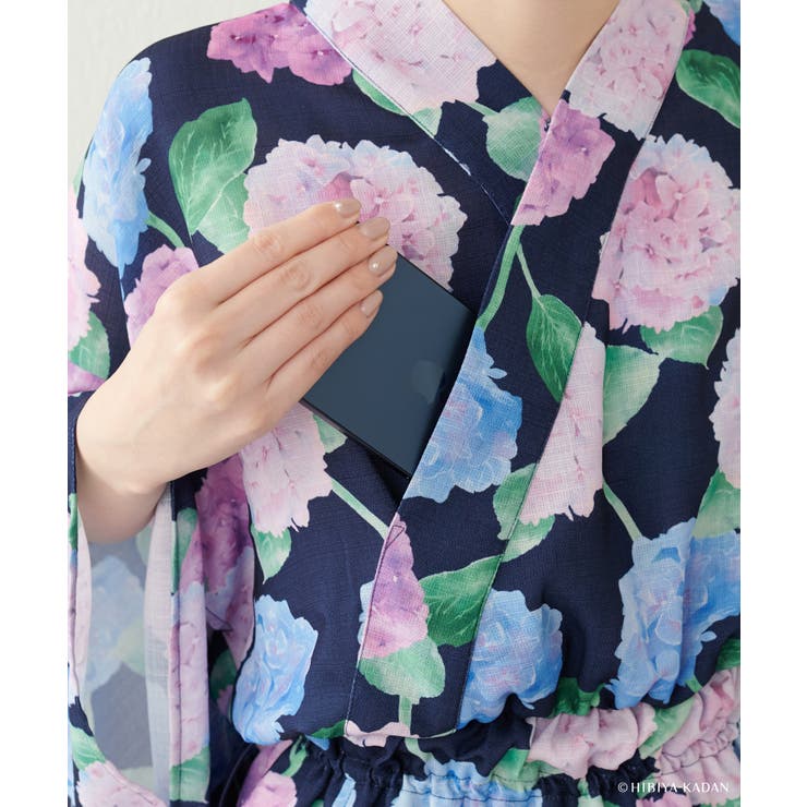 【natural couture】【日比谷花壇コラボ】すぽんちょ浴衣 | NICE CLAUP / OLIVE des OLIVE　OUTLET | 詳細画像32 