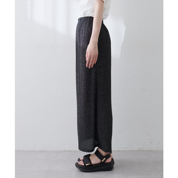 【natural couture】ラメリブタイトスカート | NICE CLAUP / OLIVE des OLIVE　OUTLET | 詳細画像2 