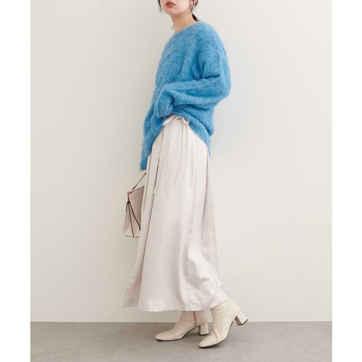 【natural couture】レザータッチプリーツラップスカート | NICE CLAUP / OLIVE des OLIVE　OUTLET | 詳細画像8 