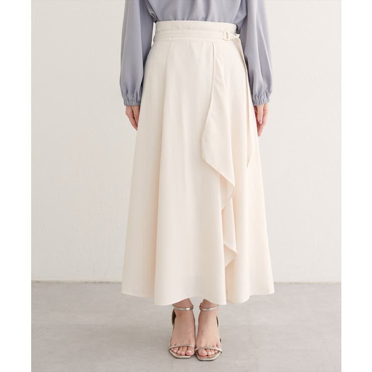 【natural couture】ウエストベルト付きラッフルデザインスカート | NICE CLAUP / OLIVE des OLIVE OUTLET | 詳細画像10