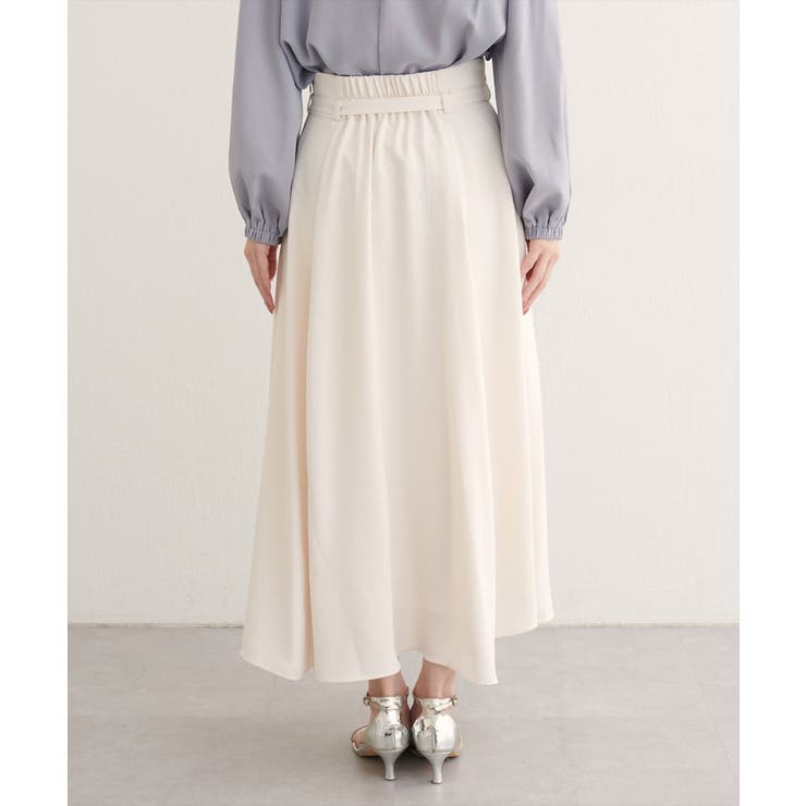 【natural couture】ウエストベルト付きラッフルデザインスカート | NICE CLAUP / OLIVE des OLIVE OUTLET | 詳細画像12