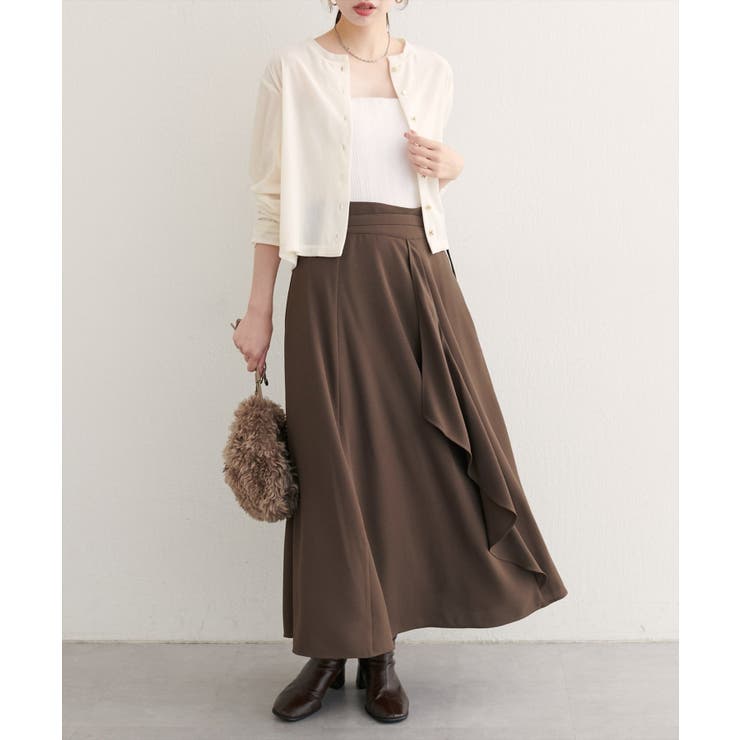 【natural couture】ウエストベルト付きラッフルデザインスカート | NICE CLAUP / OLIVE des OLIVE OUTLET | 詳細画像24