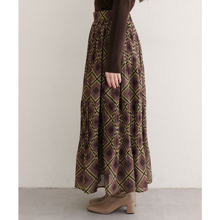 【natural couture】プリーツ切換スカート | NICE CLAUP / OLIVE des OLIVE　OUTLET | 詳細画像15 