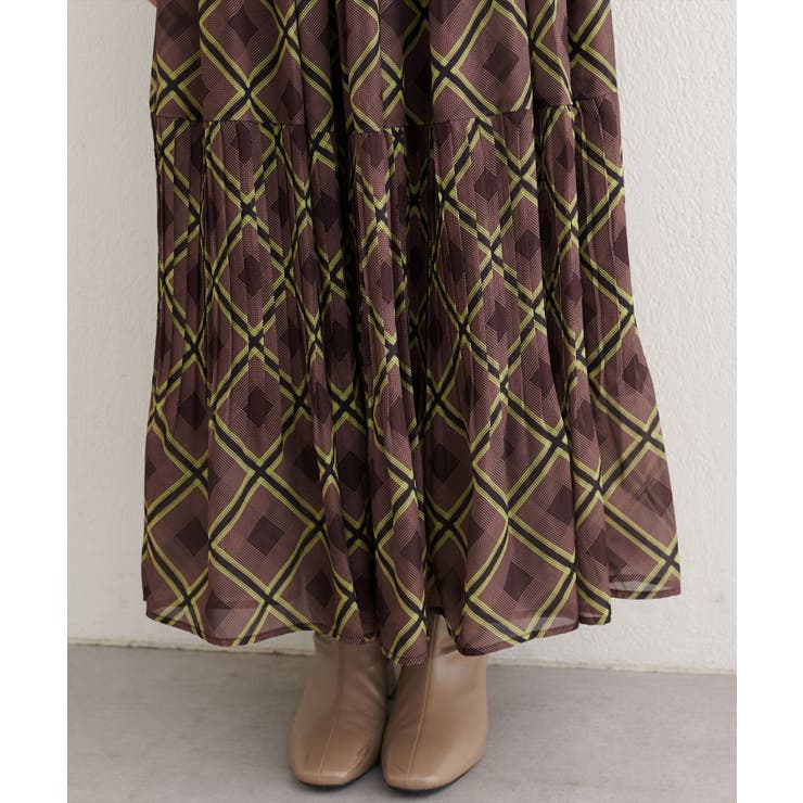 【natural couture】プリーツ切換スカート | NICE CLAUP / OLIVE des OLIVE　OUTLET | 詳細画像19 