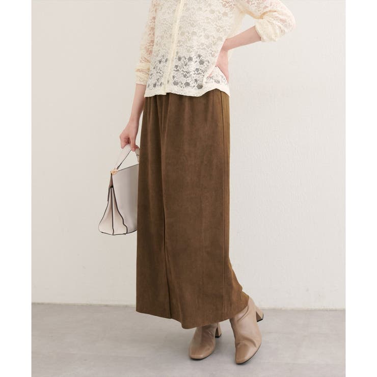 【natural couture】マルチウェイカットスウェードスカート | NICE CLAUP / OLIVE des OLIVE　OUTLET | 詳細画像30 