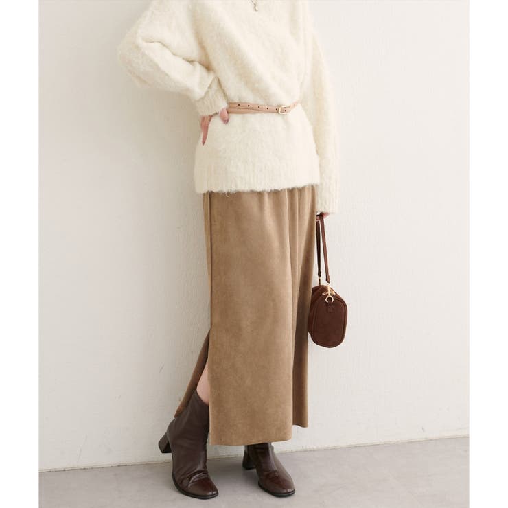 【natural couture】マルチウェイカットスウェードスカート | NICE CLAUP / OLIVE des OLIVE　OUTLET | 詳細画像19 