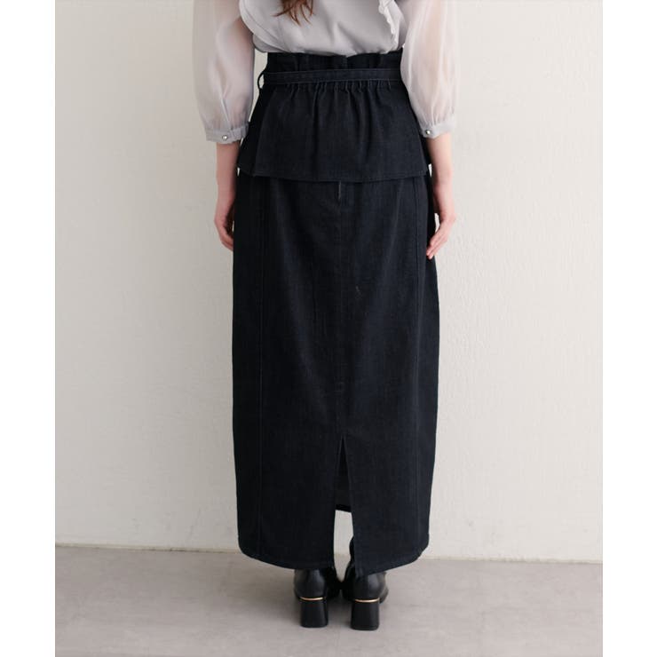 【natural couture】コルセットベルトデニムスカート | NICE CLAUP / OLIVE des OLIVE　OUTLET | 詳細画像2 