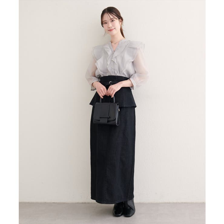 【natural couture】コルセットベルトデニムスカート | NICE CLAUP / OLIVE des OLIVE　OUTLET | 詳細画像11 