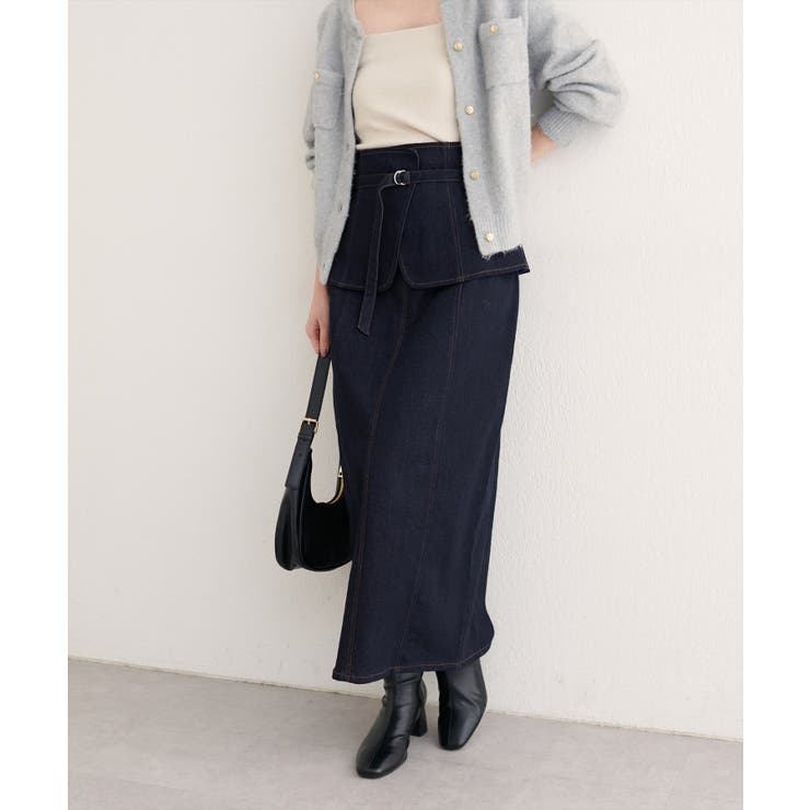 【natural couture】コルセットベルトデニムスカート | NICE CLAUP / OLIVE des OLIVE　OUTLET | 詳細画像18 