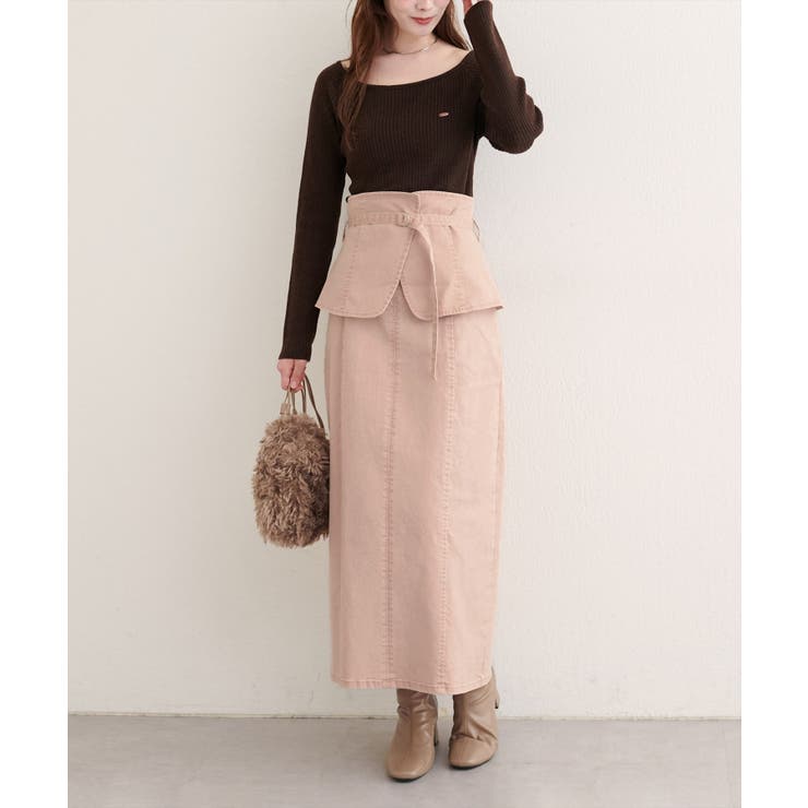 【natural couture】コルセットベルトデニムスカート | NICE CLAUP / OLIVE des OLIVE　OUTLET | 詳細画像19 