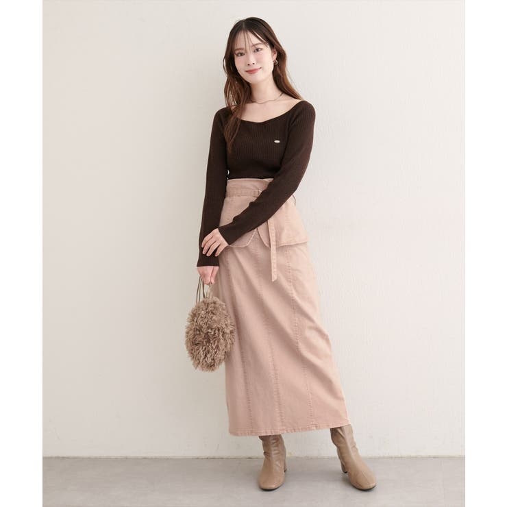 【natural couture】コルセットベルトデニムスカート | NICE CLAUP / OLIVE des OLIVE　OUTLET | 詳細画像20 