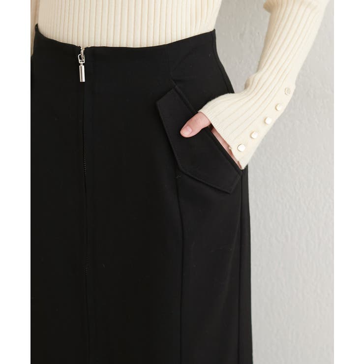 【natural couture】フラップポケットジップスカート | NICE CLAUP / OLIVE des OLIVE　OUTLET | 詳細画像10 