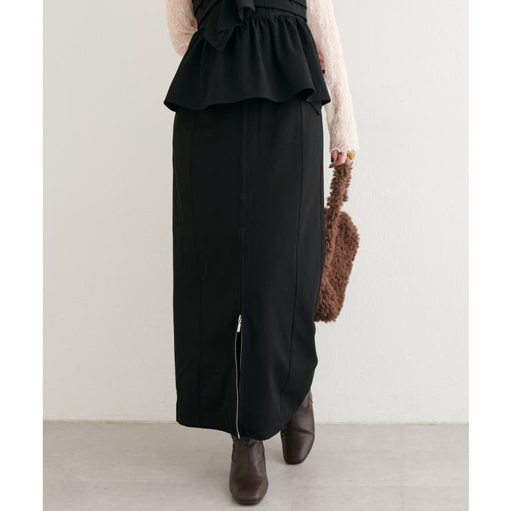 【natural couture】フラップポケットジップスカート | NICE CLAUP / OLIVE des OLIVE　OUTLET | 詳細画像14 