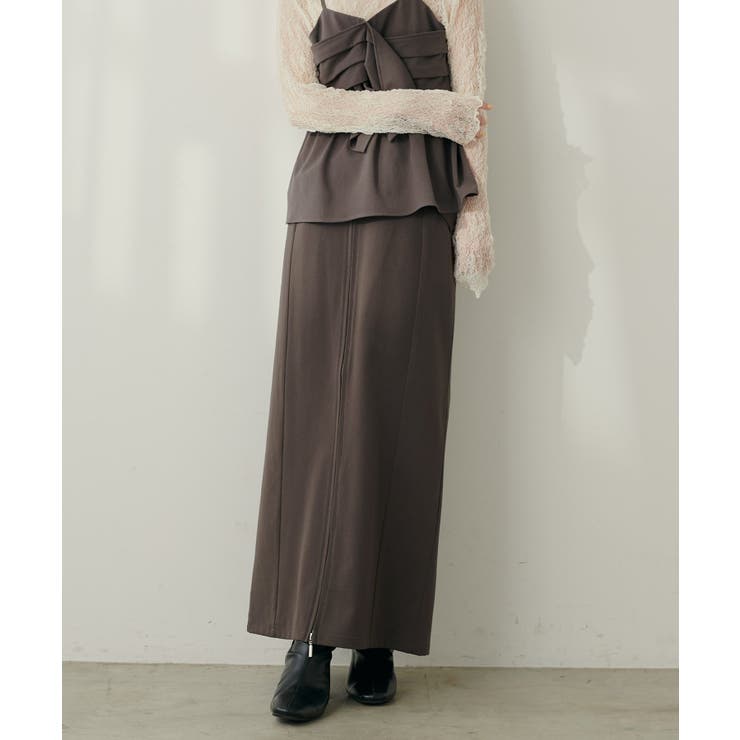 【natural couture】フラップポケットジップスカート | NICE CLAUP / OLIVE des OLIVE　OUTLET | 詳細画像18 