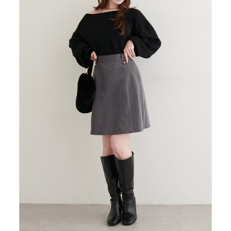 【natural couture】台形キュロットスカート | NICE CLAUP / OLIVE des OLIVE　OUTLET | 詳細画像26 